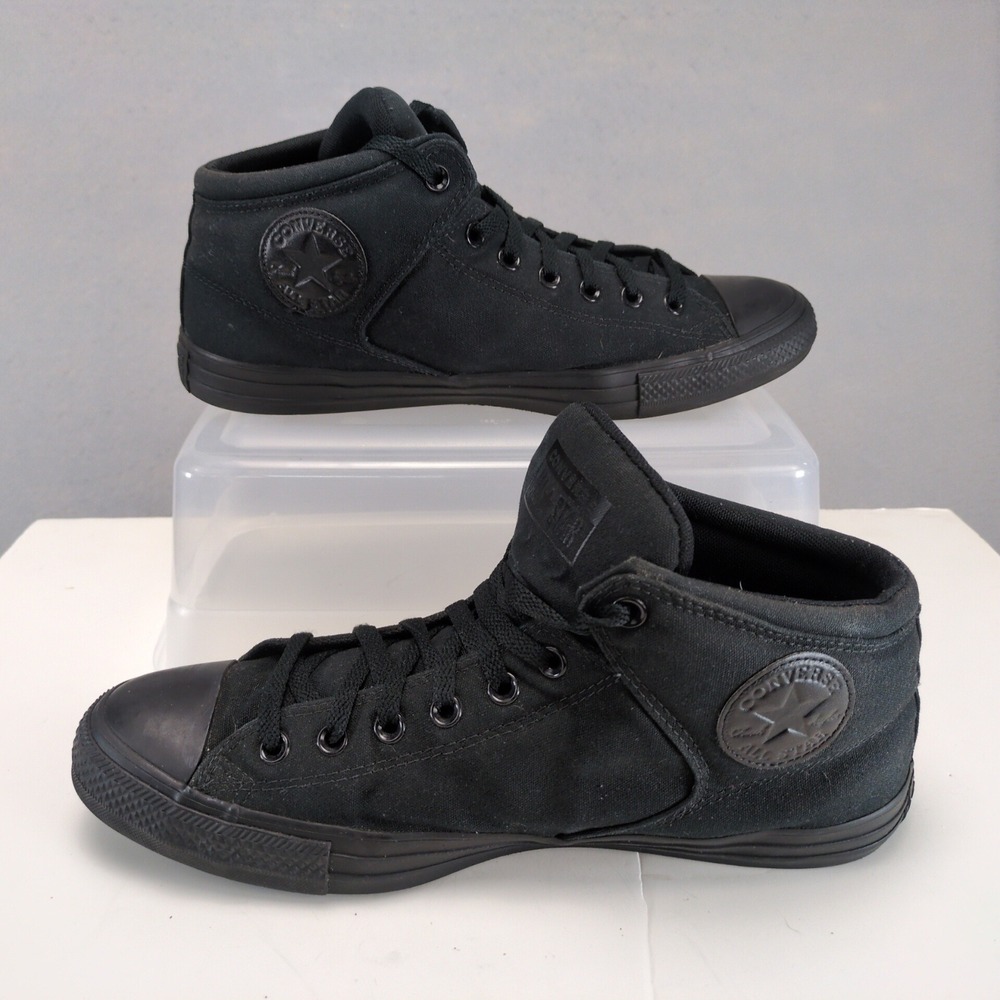 Converse All-Star High Street Black Mid Sneakers Mens 12 Padded Collar 49432F